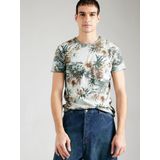 KEY LARGO T-shirt - Faded Moss - Katoenmix - Zomerse Tropische Print