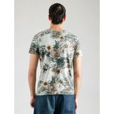 KEY LARGO T-shirt - Faded Moss - Katoenmix - Zomerse Tropische Print