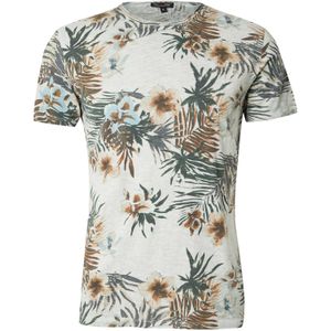 KEY LARGO T-shirt - Faded Moss - Katoenmix - Zomerse Tropische Print