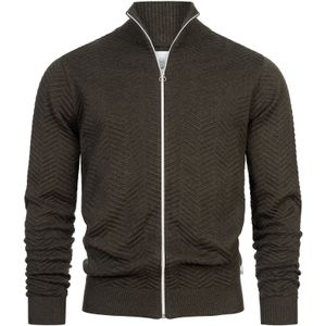 Kronstadt Gebreid vest 'Carlo'  olijfgroen