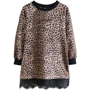 smALLSAINTS Jurk 'Lee Lace'  bruin / chocoladebruin / zwart