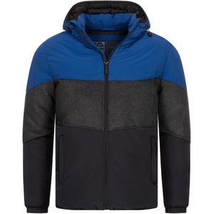 INDICODE JEANS Winterjas 'Urban'  blauw / grijs / zwart