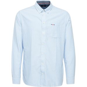 FQ1924 Overhemd 'Steven'  lichtblauw / wit