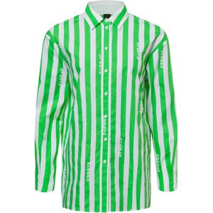 Marc Cain Blouse  grasgroen / wit