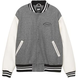 Pull&Bear Tussenjas 'STWD'  stone grey / zwart / wit