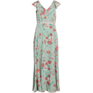 VILA Jurk 'RILLA'  pastelgroen / grenadine