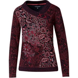 KOROSHI Shirt  gemengde kleuren / donkerrood