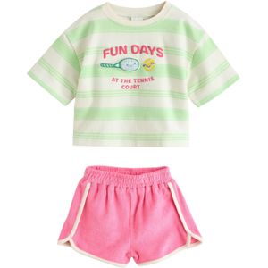 Next Set  groen / pink / offwhite