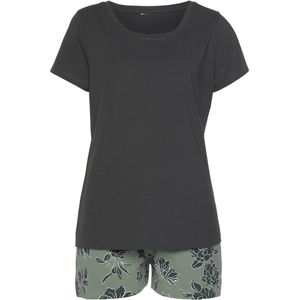 VIVANCE Korte pyjama 'Dreams'  jade groen / lichtgroen / wit