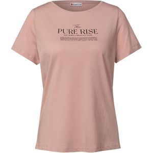 STREET ONE - T-shirt - Faded Rose - Met Belettering Artwork