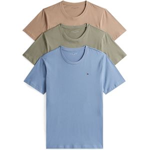 Tommy Hilfiger Underwear Onderhemd 'Embroidery'  lichtblauw / lichtbruin / groen