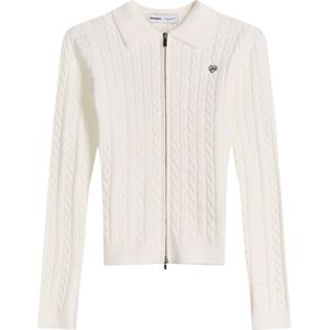 Bershka Gebreid vest  natuurwit