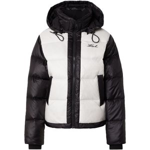 Karl Lagerfeld Winterjas  zwart / wit
