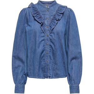 Onldasha - Denim Overhemd - Mid Wash - Lange Mouwen - Regular Fit