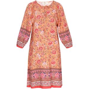 Gaya Jurk 'Fashion Collection'  donkerlila / oranje / pink / wit