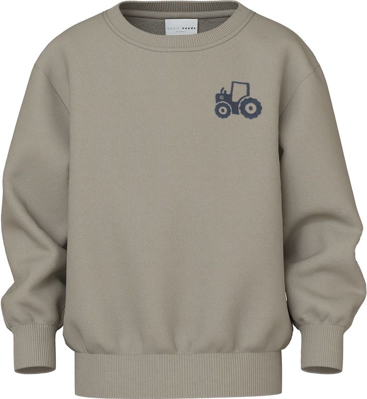 NAME IT Sweatshirt 'NMMVALLEN'  donkerblauw / grijs