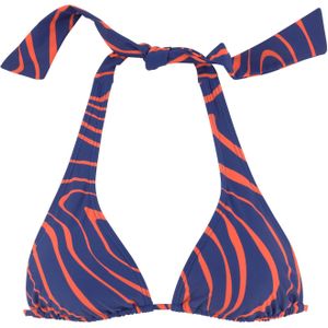 BUFFALO Bikinitop  donkerblauw / oranje