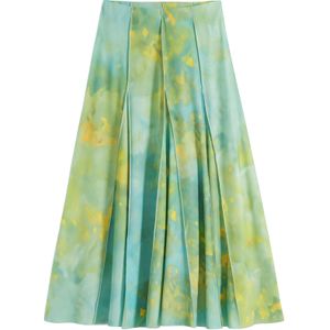 Desigual - Rok - Blauw Groen - Volantrok - 7/8 Lengte