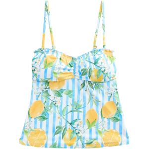 Next Tankinitop  blauw / donkergeel / groen / wit