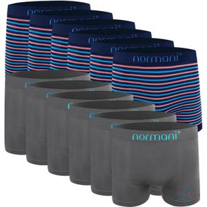 normani Boxershorts  navy / azuur / antraciet / perzik