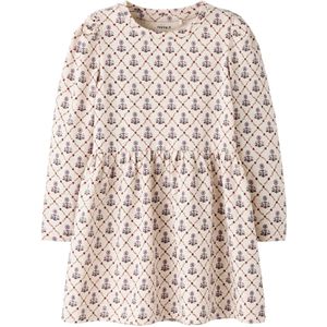 NAME IT Jurk 'NMFNIKALA'  bruin / sering / wit