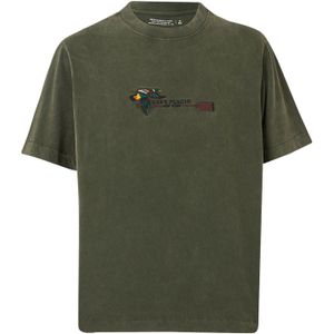 Abercrombie & Fitch Shirt 'COUNTRYSIDE'  geel / groen / spar / zwart