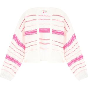 IZIA Gebreid vest  pink / offwhite