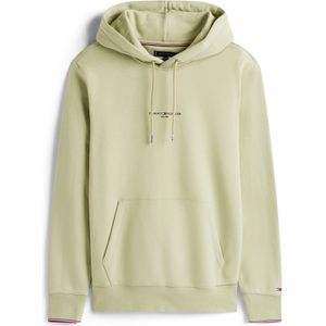 TOMMY HILFIGER - Sweatshirt - Pastelgroen - Capuchon met Trekkoord