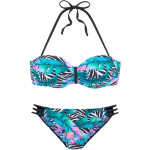 VIVANCE Bikini  cyaan blauw / sering / zwart / wit