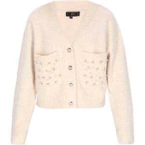 faina Gebreid vest  crème