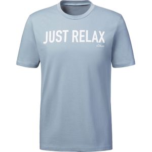 s.Oliver Shirt  lichtblauw / wit