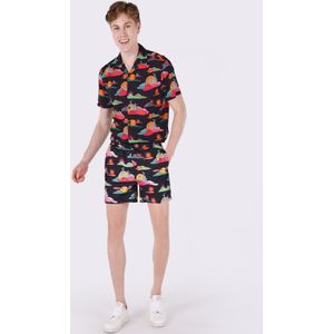 Colin's Zwemshorts  lichtgroen / oranje / pink / zwart