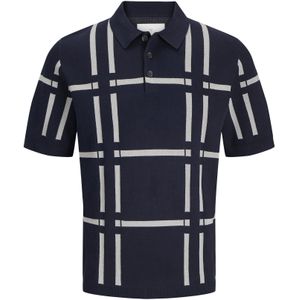JACK & JONES Shirt  blauw / wit