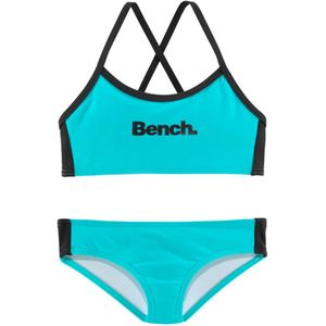 Look - Bralette Bikini - Turquoise - Zwart - Polyamide