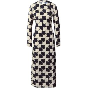 Warehouse Jurk  beige / zwart