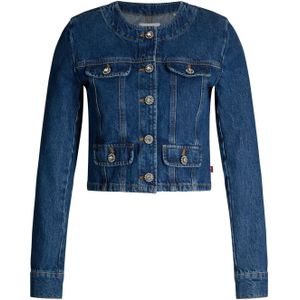 Joop - Jeansblazer Ina - Navy - Met Sierknopen