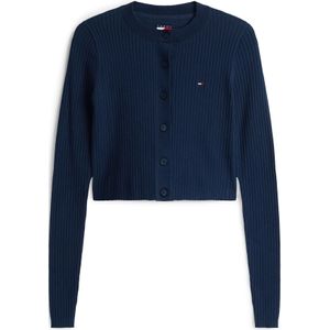 Tommy Jeans Gebreid vest  donkerblauw