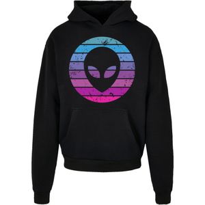 F4NT4STIC Sweatvest 'Alien Kopf'  lichtblauw / lila / zwart