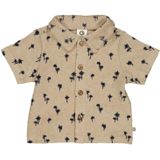 Müsli by GREEN COTTON - Overhemd - Beige / Zwart - Regular Fit