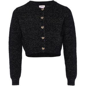 aleva Gebreid vest  zwart