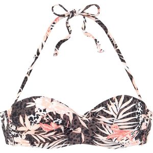 BUFFALO Bikinitop  beige / bruin / pink / zwart