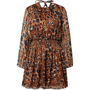 Traffic People Jurk 'Mellow'  blauw / navy / bruin / donkerbruin