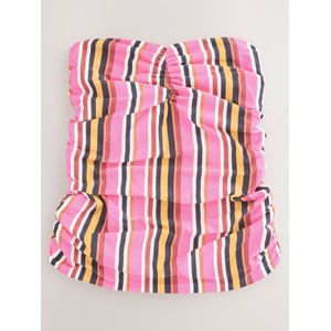 Next Tankinitop  navy / donkergeel / lichtroze / wit