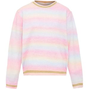 Sidona Trui  lichtblauw / goudgeel / rosé