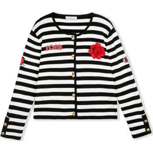 Lola Casademunt Gebreid vest  zwart / wit