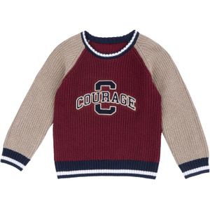 Chicco Trui  beige / donkerrood / zwart / wit