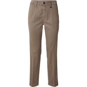 Chino met labeldetail, model 'CHINO TURN UP'