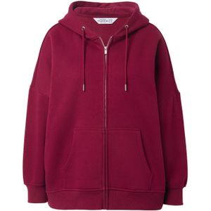 Studio Untold Sweatvest  wijnrood