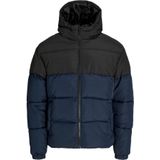 Jack & Jones - JJMAZE - Gewatteerde Jas - Blauw/Zwart
