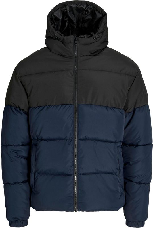 Jack & Jones - JJMAZE - Gewatteerde Jas - Blauw/Zwart